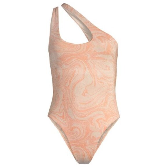 New L*Space Shine On Shimmer Phoebe All Swirled Up One Piece Swimsuit NWT Sz 10 - Picture 8 of 15